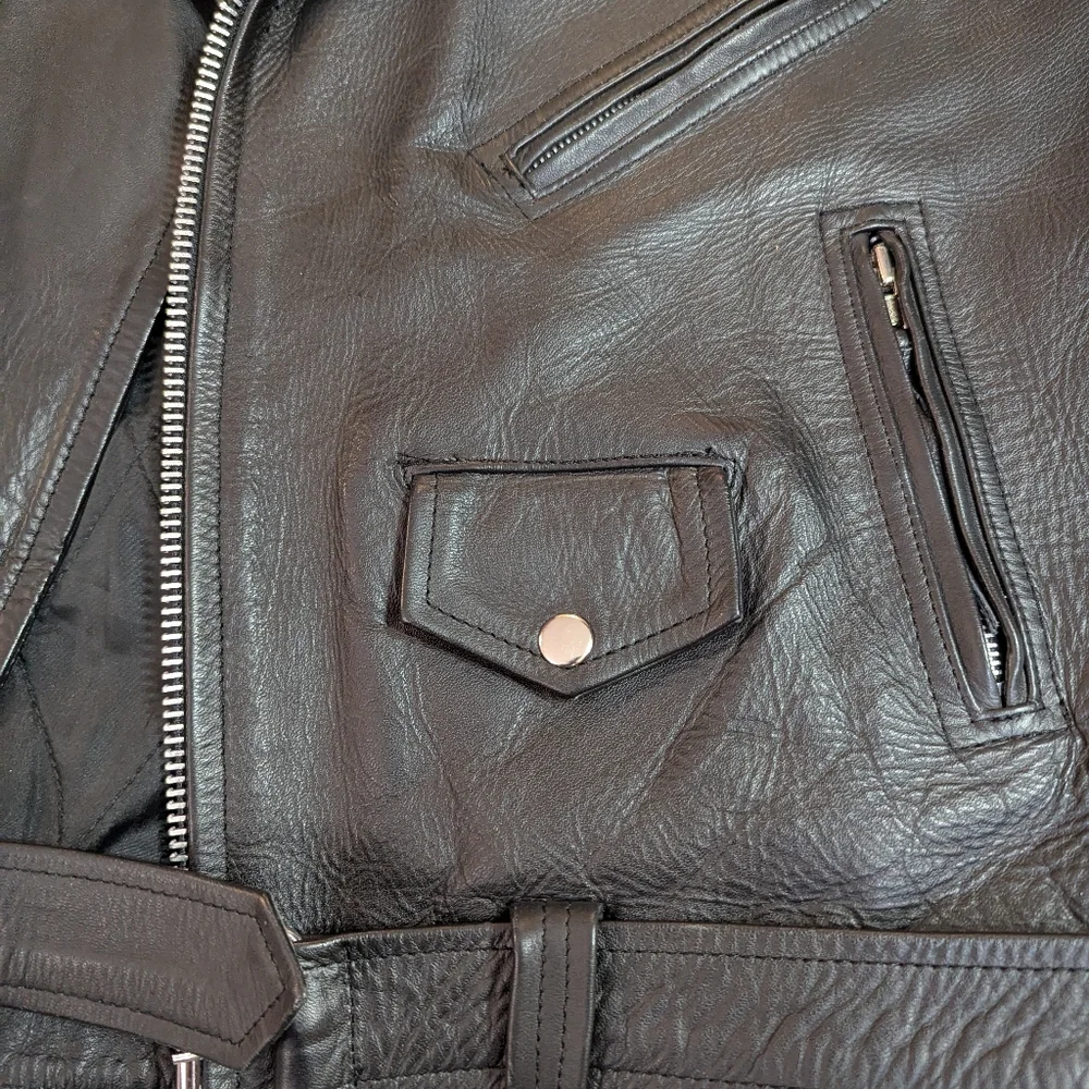 River Road Leather Jacket size 50 - Picture 4 of 6